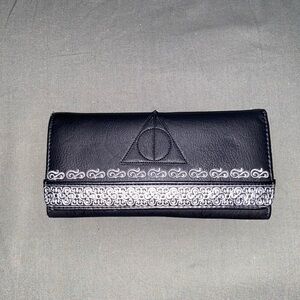Harry Potter Black and Silver Embroidered Wallet